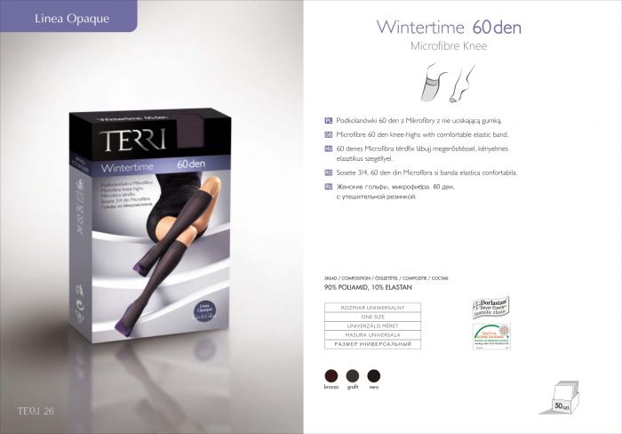 Terri Lineaopaque Wintertime60 Den   Catalog | Pantyhose Library